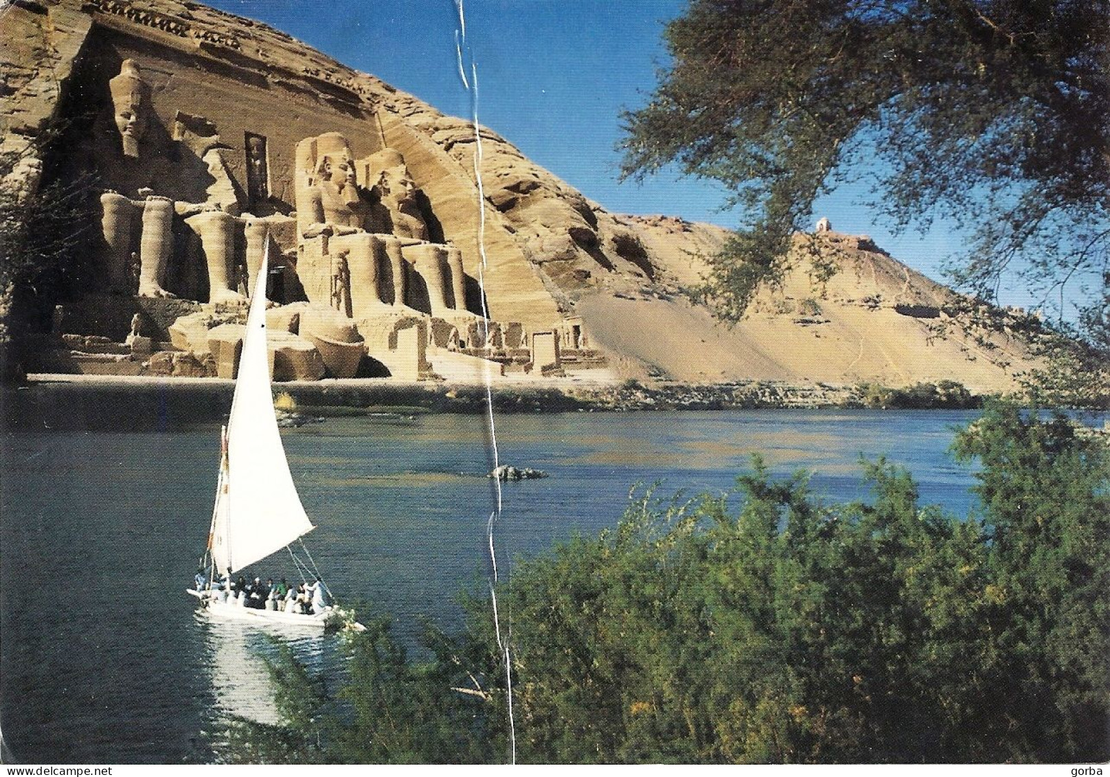 *CPM  - EGYPTE - ABU SIMBEL Et Le Nil - Temples D'Abou Simbel