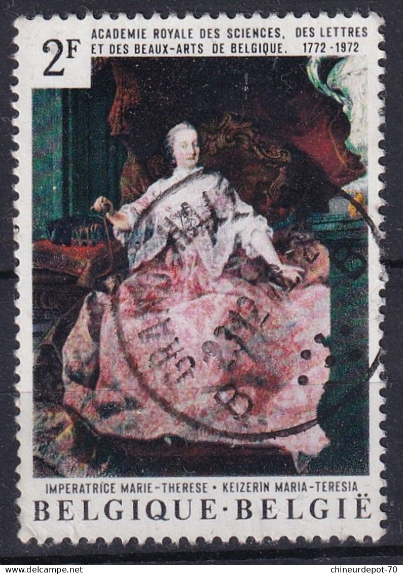 ACADEMIE ROYALE DES SCIENCES DES LETTRES IMPÉRATRICE MARIE-THÉRÈSE Cachet - Used Stamps