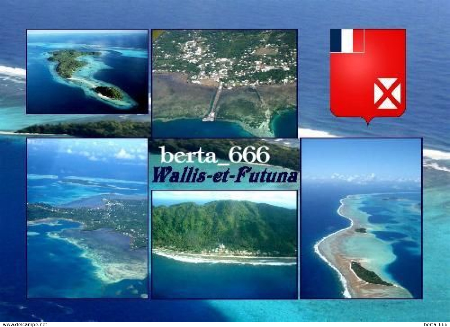 Wallis And Futuna Islands Multiview New Postcard - Wallis En Futuna