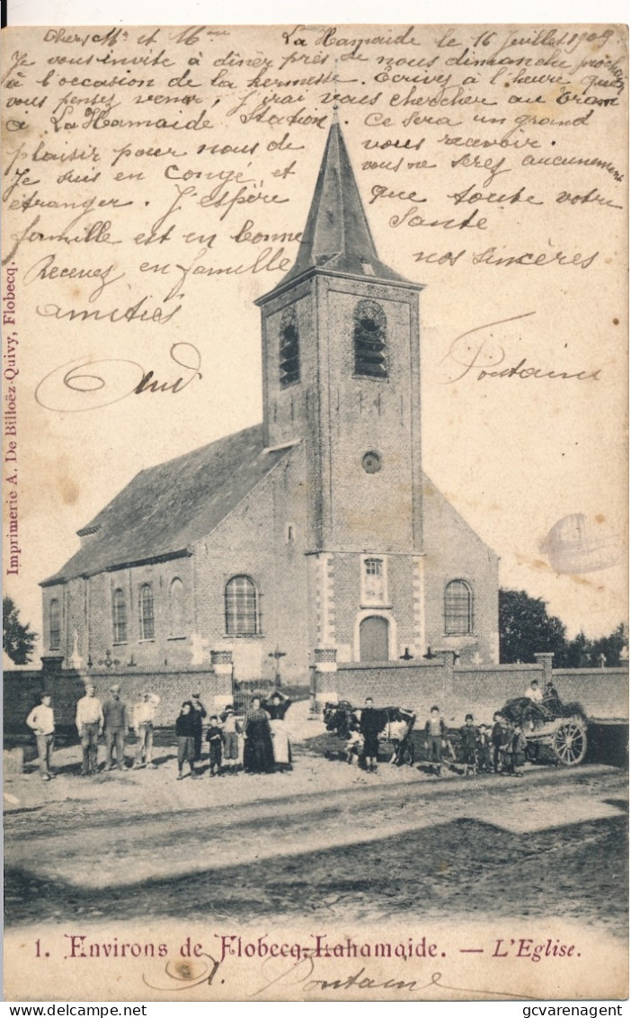 ENVIRONS DE FLOBECQ  LAHAMAIDE    L'EGLISE          VOIR IMAGES - Vloesberg