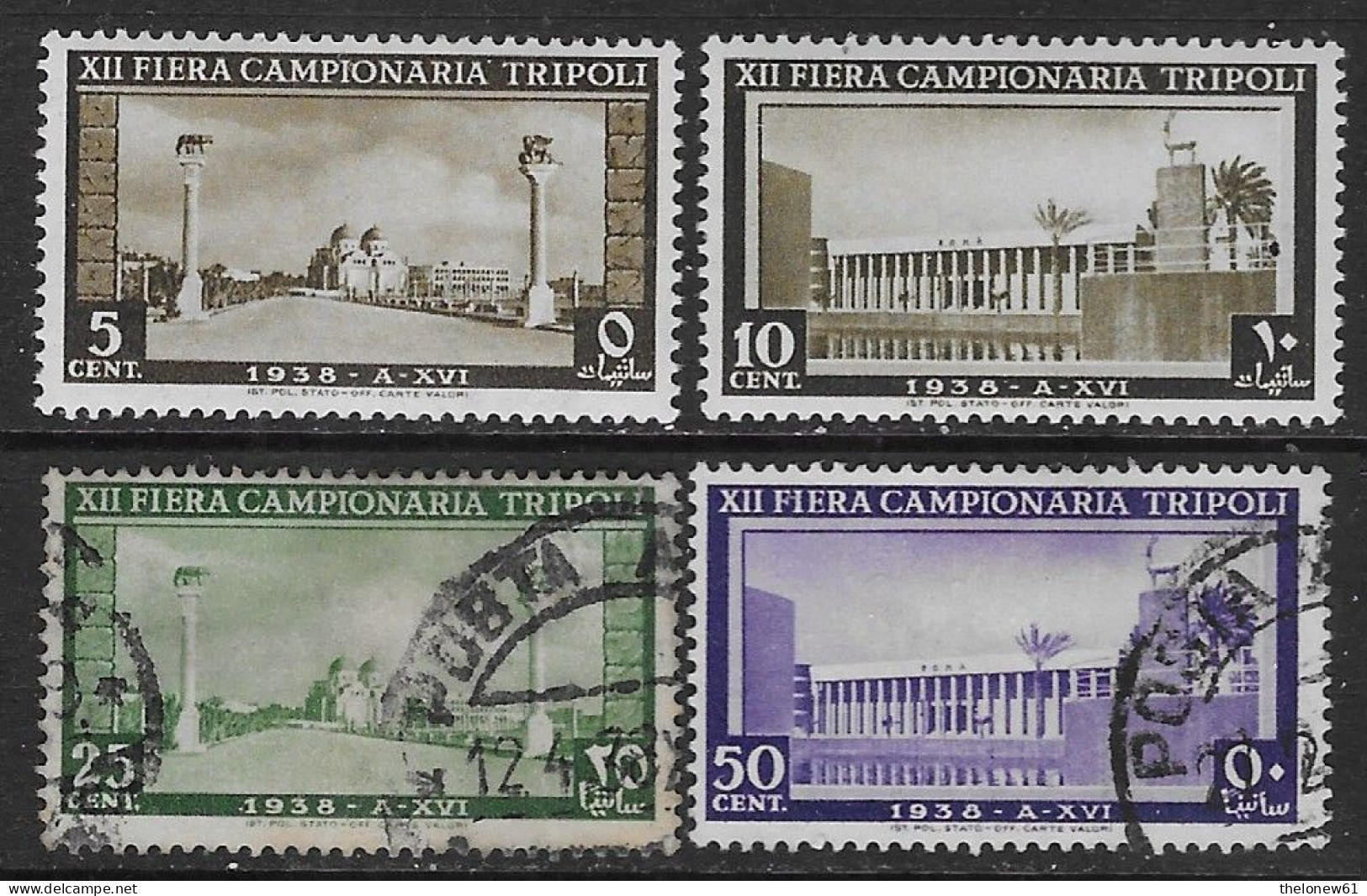 Italia Italy 1938 Colonie Libia 12 Fiera Di Tripoli 4val Sa N.146-149 MH/US */US - Libyen