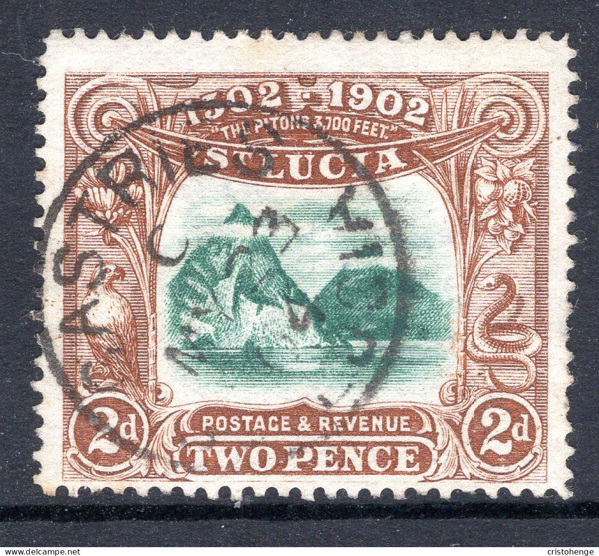 St Lucia 1902 400th Anniversary Of Discovery By Columbus Used (SG 63) - St.Lucia (...-1978)