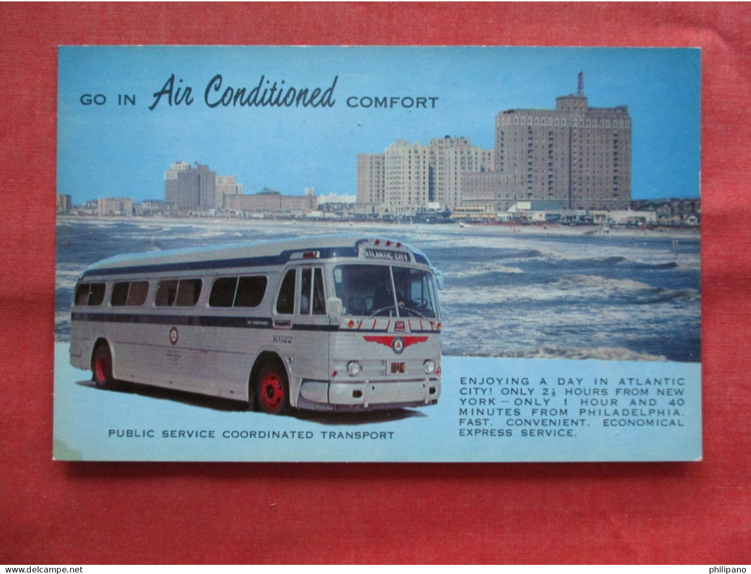 Public Service Coordinated Service. Atlantic City NJ.  Ref 6380 - Bus & Autocars
