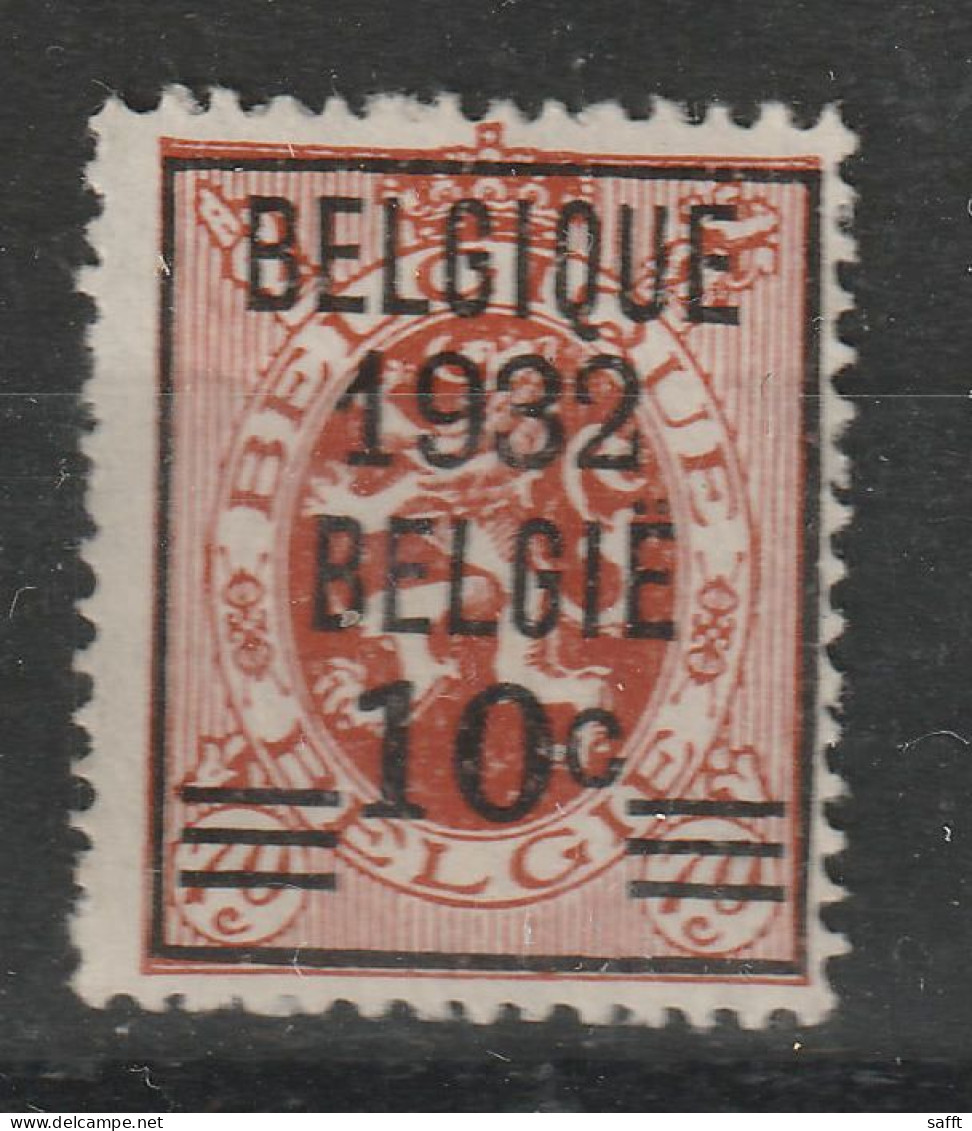 Belgien 323 Postfrisch, Wappenschild Aufdruck 10 Cent Auf 70 Cent 1932 - Typo Precancels 1929-37 (Heraldic Lion)
