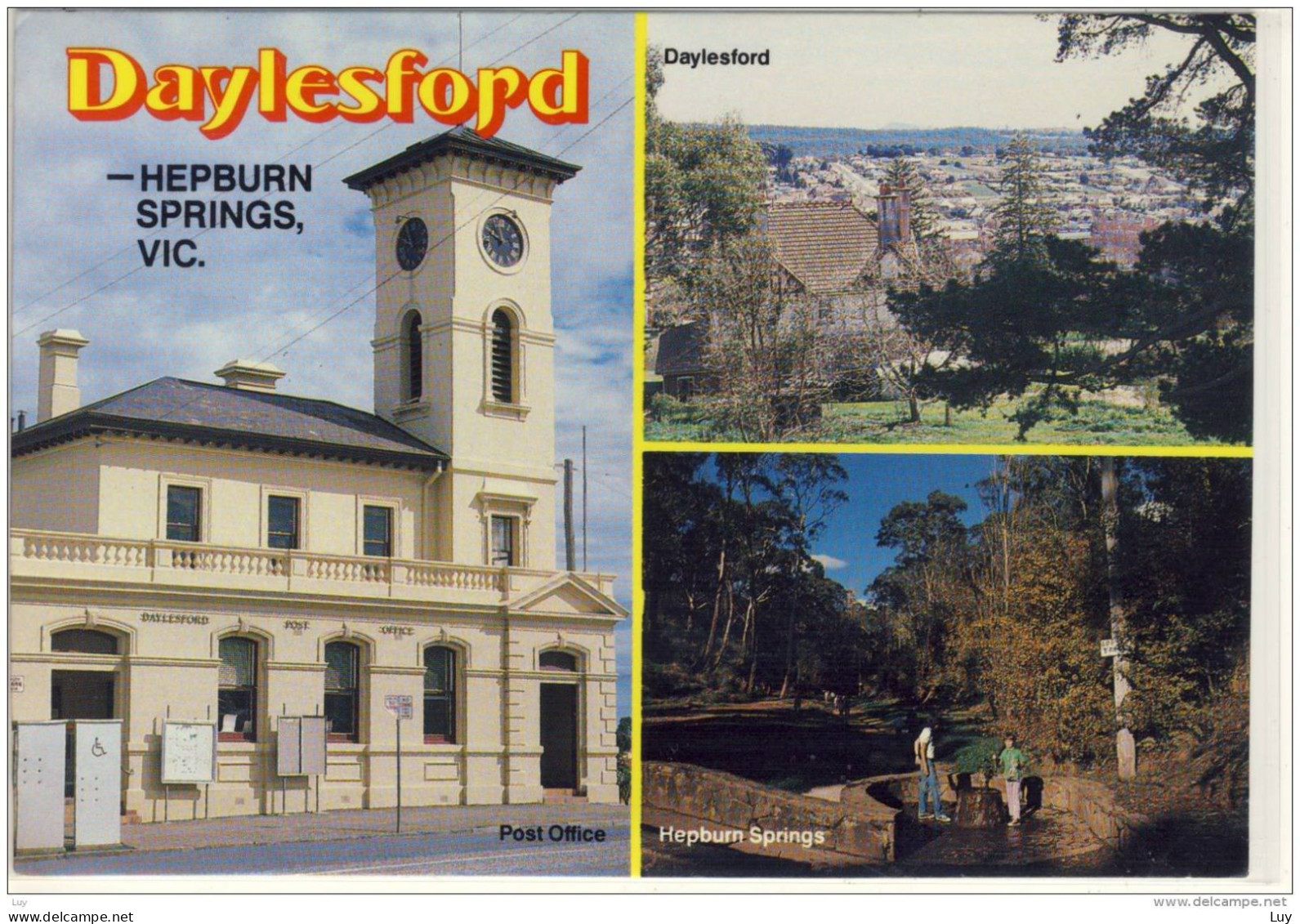 DAYLESFORD - HEPBURN SPRINGS, Victoria - Multi View , ... Nice Stamp , Rose Series PC - Other & Unclassified