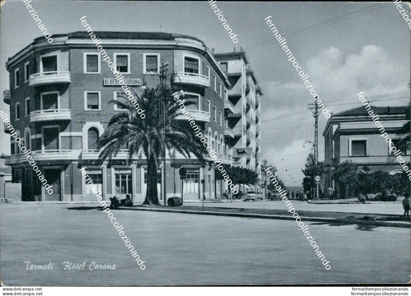 B742 Cartolina Termoli Hotel Corona Provincia Di Campobasso - Campobasso