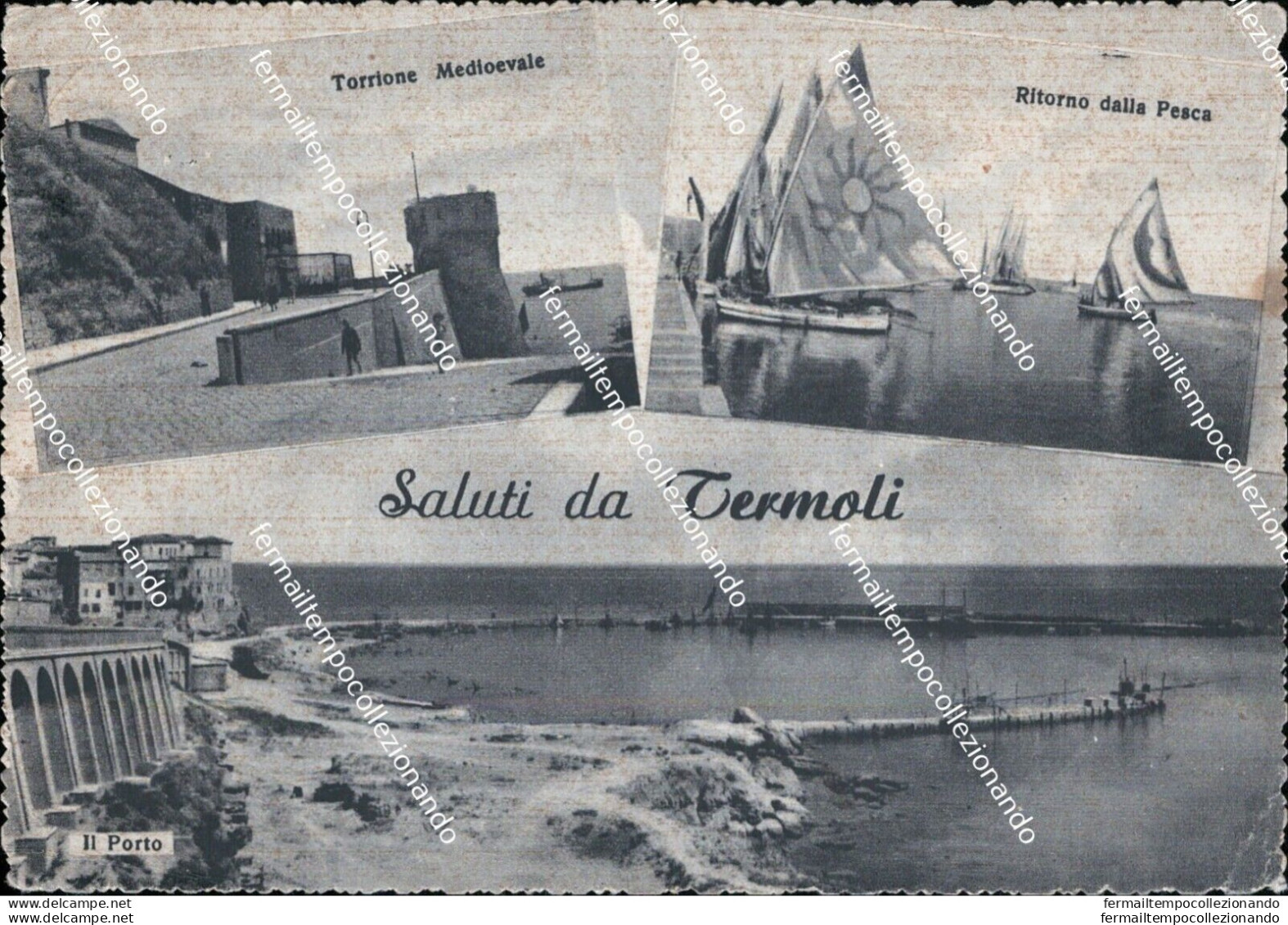 As564 Cartolina Saluti Da Termoli Provincia Di Campobasso - Campobasso