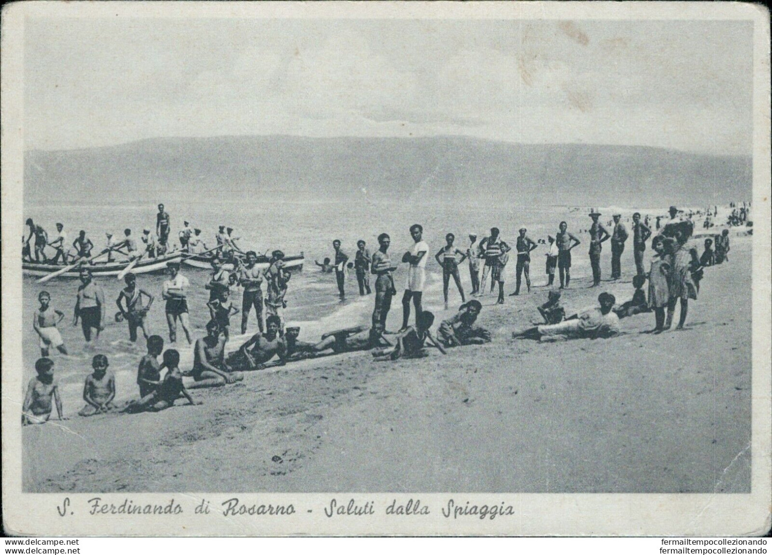 Ah645 Cartolina S.ferdinando Di Rosarno Saluti Dalla Spiaggia Reggio Calabria - Reggio Calabria
