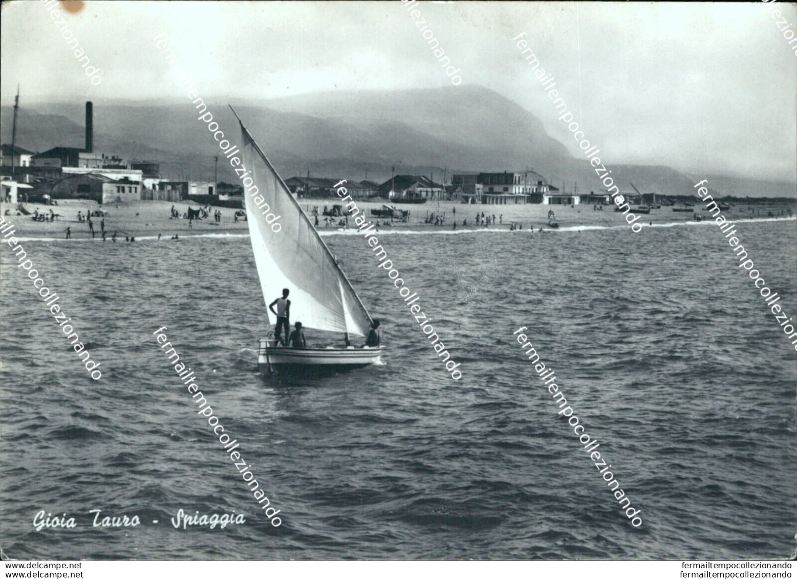 Bn34 Cartolina Gioia A Tauro Spiaggia Provincia Di Reggio Calabria - Reggio Calabria