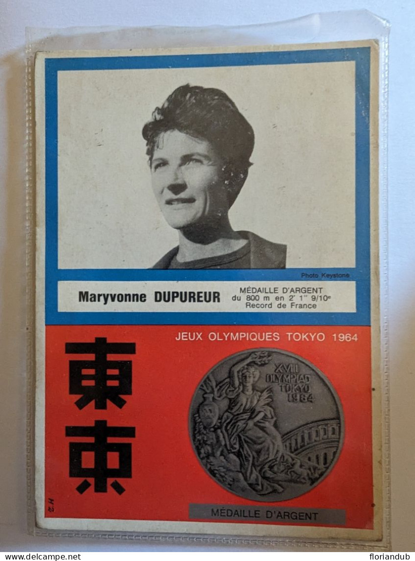 CP - Athlétisme Maryvonne Dupureur Médaille D'argent 800 M JO Tokyo 1964 - Atletica