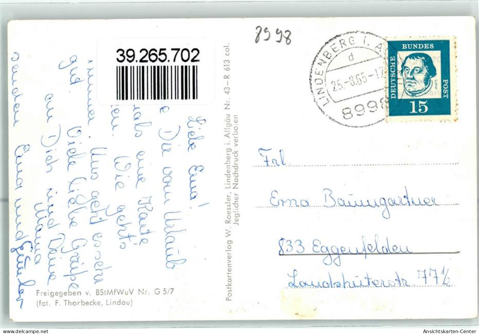 39265702 - Lindenberg I. Allgaeu - Lindenberg I. Allg.