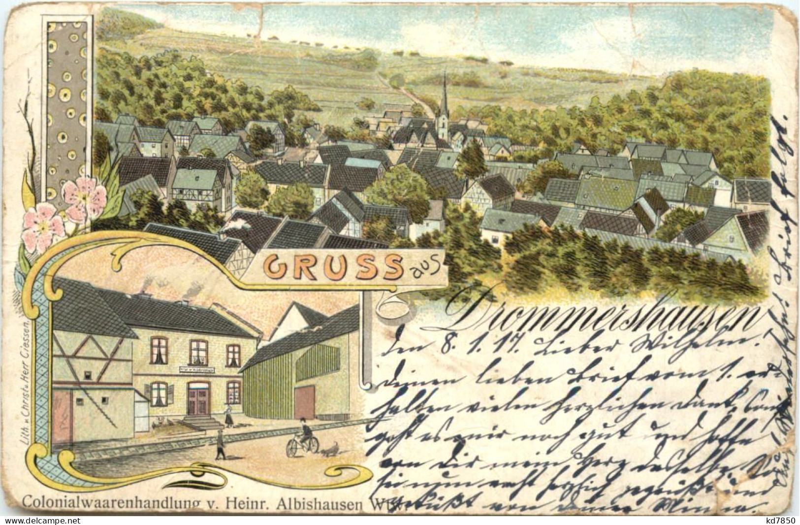 Gruss Aus Drommershausen - Litho - Weilburg - Weilburg