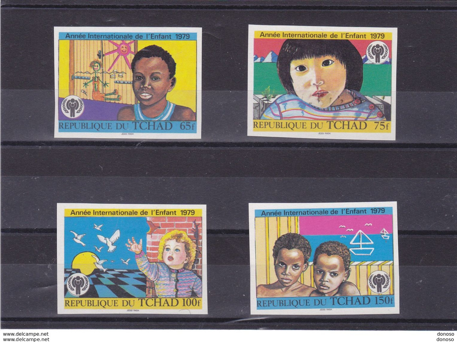 TCHAD 1979 Année Internationale De L'enfant Yvert 365-368 Non Dentelé , Michel 856-859 B NEUF** MNH - Tchad (1960-...)