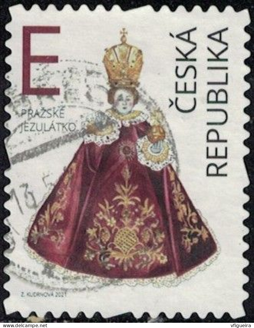 République Tchèque 2021 Oblitéré Used Enfant Jésus De Prague Y&T CZ 1002 SU - Used Stamps