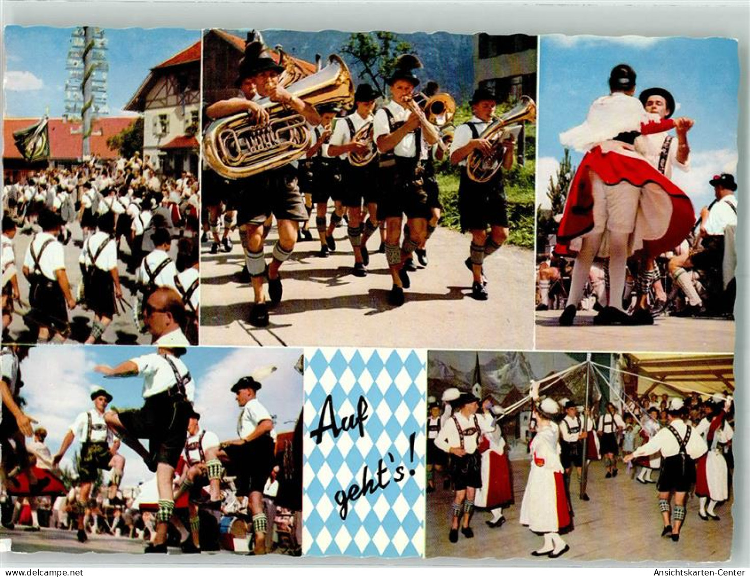 39896102 - Oberbayerische Trachtenkapelle Schuhplattler Bandltanz - Dances