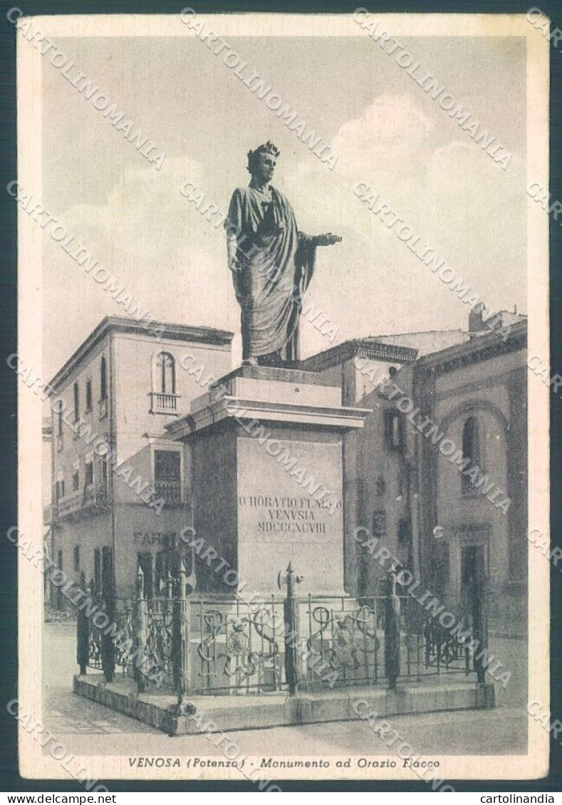 Potenza Venosa Monumento Orazio Flacco FG Cartolina JK1703 - Potenza