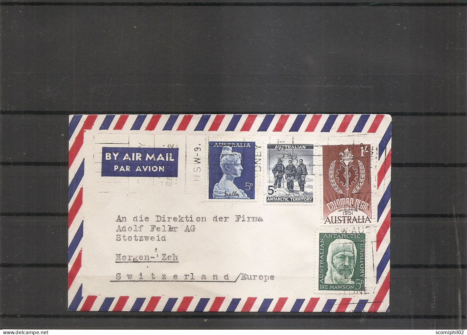 Australie ( Lettre Par Avion De 1962 De Sydney  Vers La Suisse à Voir) - Briefe U. Dokumente