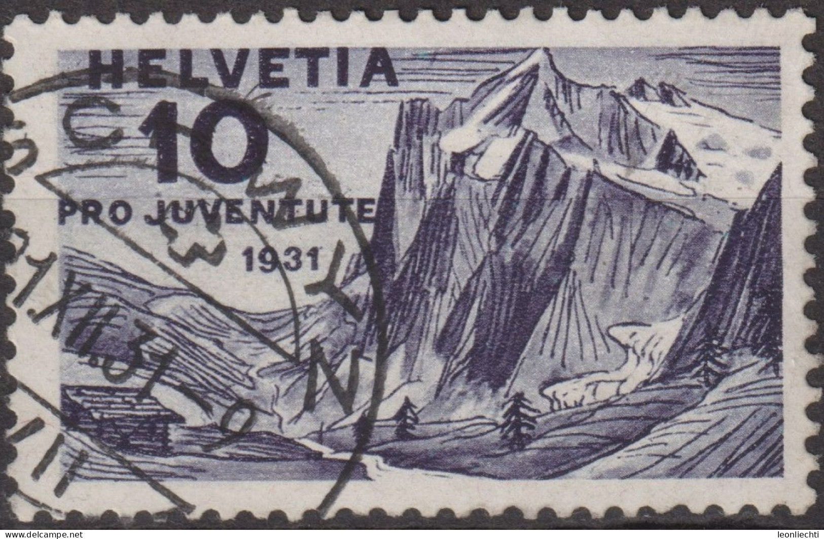 1931 Schweiz / Pro Juventute ° Zum:CH J58, Mi:CH 247, Yt:CH 251, Wetterhorn - Used Stamps