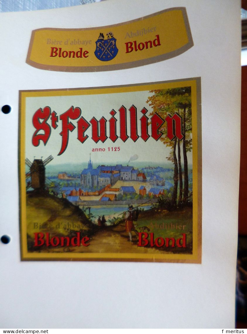 Lot de 10 étiquettes de bières belges - Brasserie Friart Saint Feuillen