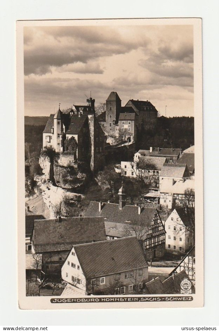 JUGENDBURG HOHNSTEIN  SÄCHS. SCHWEIZ   AK Ca. 1930 - Hohnstein (Saechs. Schweiz)