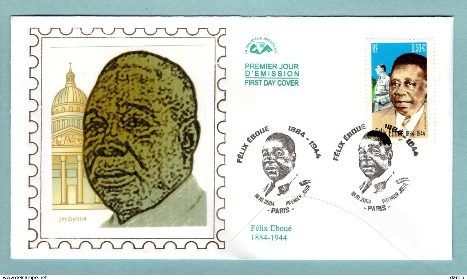 FDC France 2004 - Félix Eboué -) Résistant Et Homme Politique Français - YT 3714 - Paris - 2000-2009