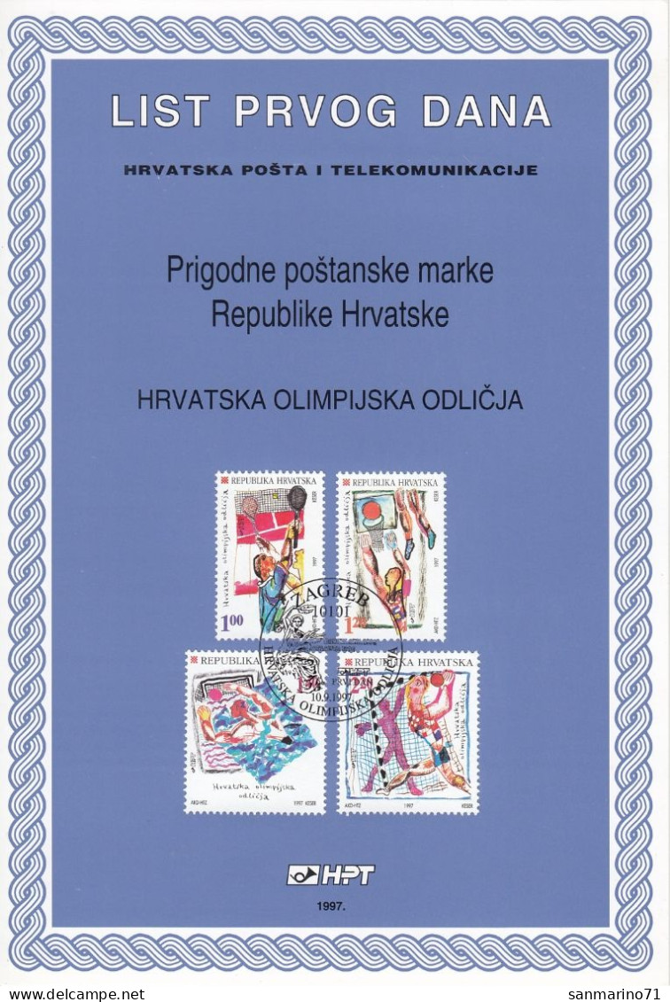 CROATIA First Day Panes 424-427 - Croatie