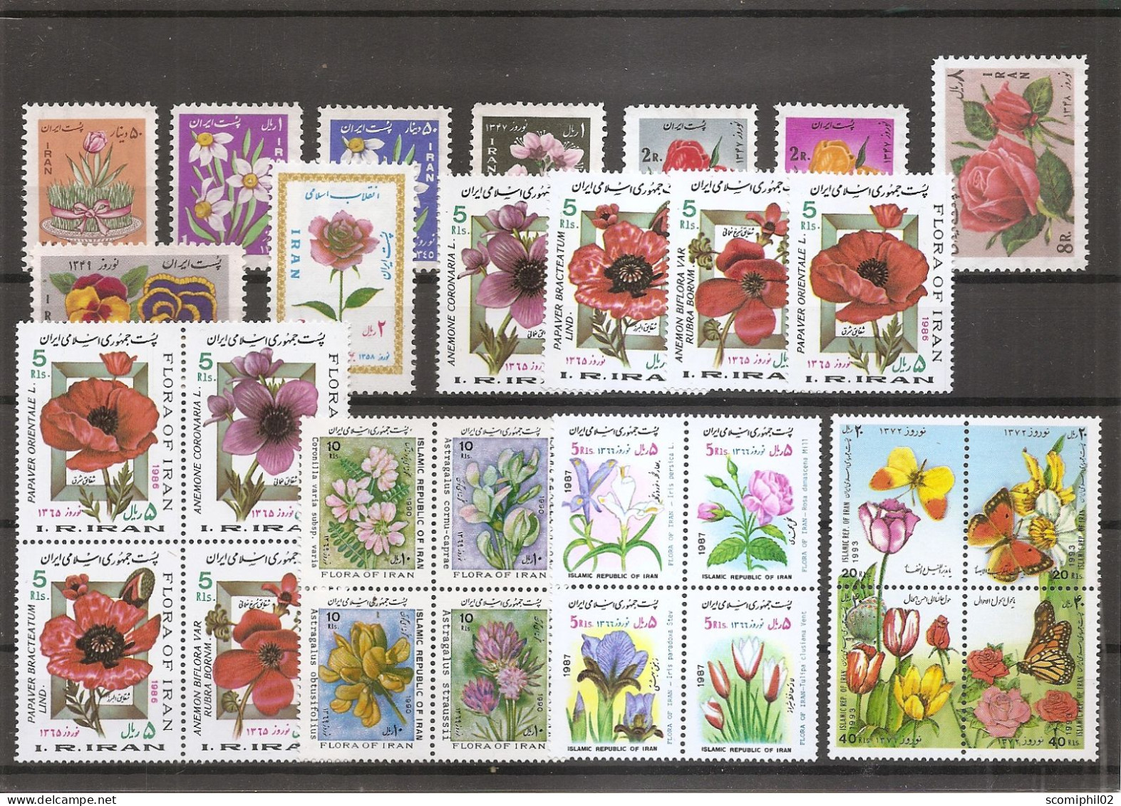 Iran - Fleurs ( Lot De Timbres Différents XXX -MNH ) - Iran