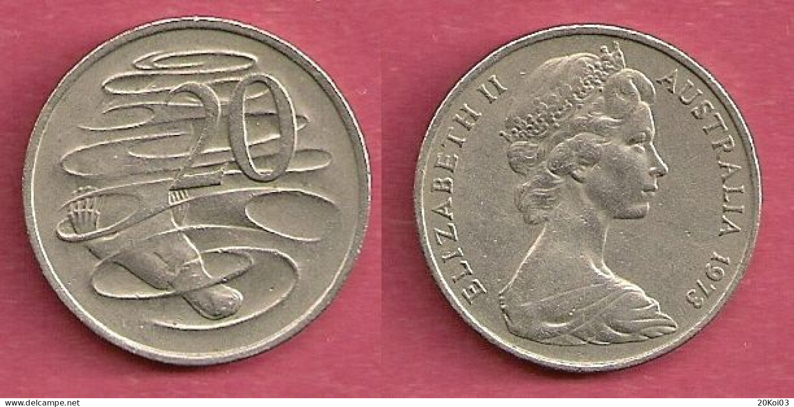 Australia 20 Dollars 1973, ELIZABETH II, Australie, AUD Dollar Australien - Altri & Non Classificati