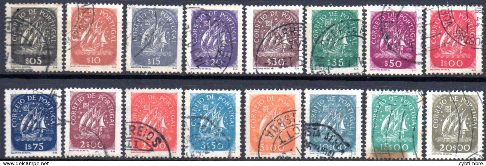 Portugal: Yvert N° 628/643; Caravelle; 16 Valeurs; Cote 4.40€ - Used Stamps