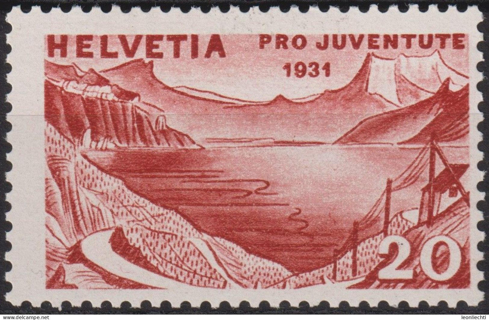1931 Schweiz / Pro Juventute ** Zum:CH J59, Mi:CH 248, Yt:CH 252, Genfersee - Unused Stamps
