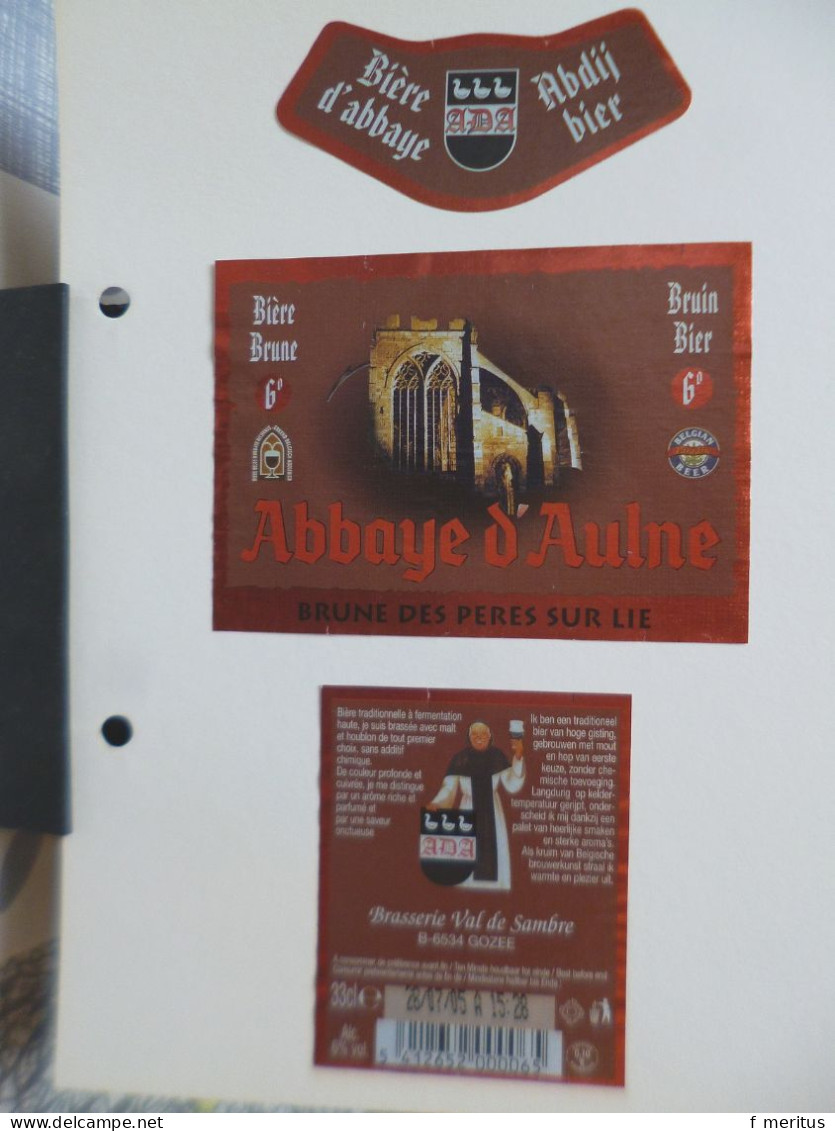 Lot De 5 étiquettes De Bières Belges - Brasserie Val De Sambre - Bière