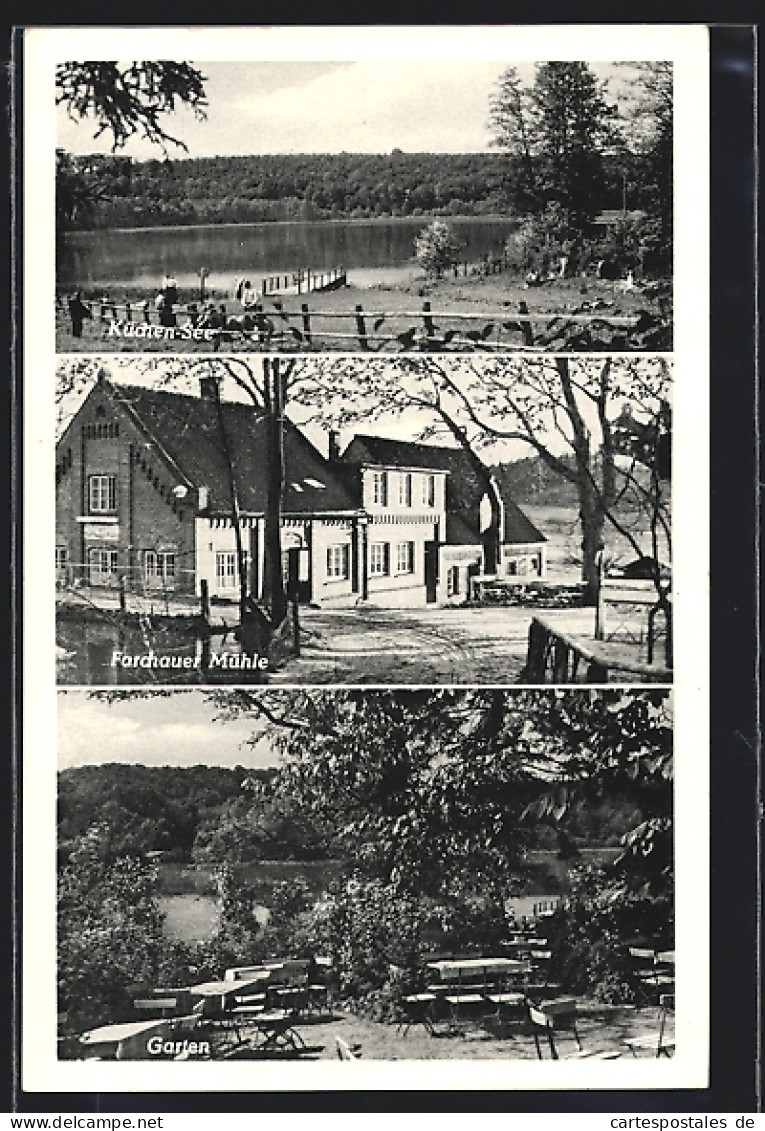 AK Ratzeburg, Küchen-See, Farchauer Mühle, Garten  - Ratzeburg