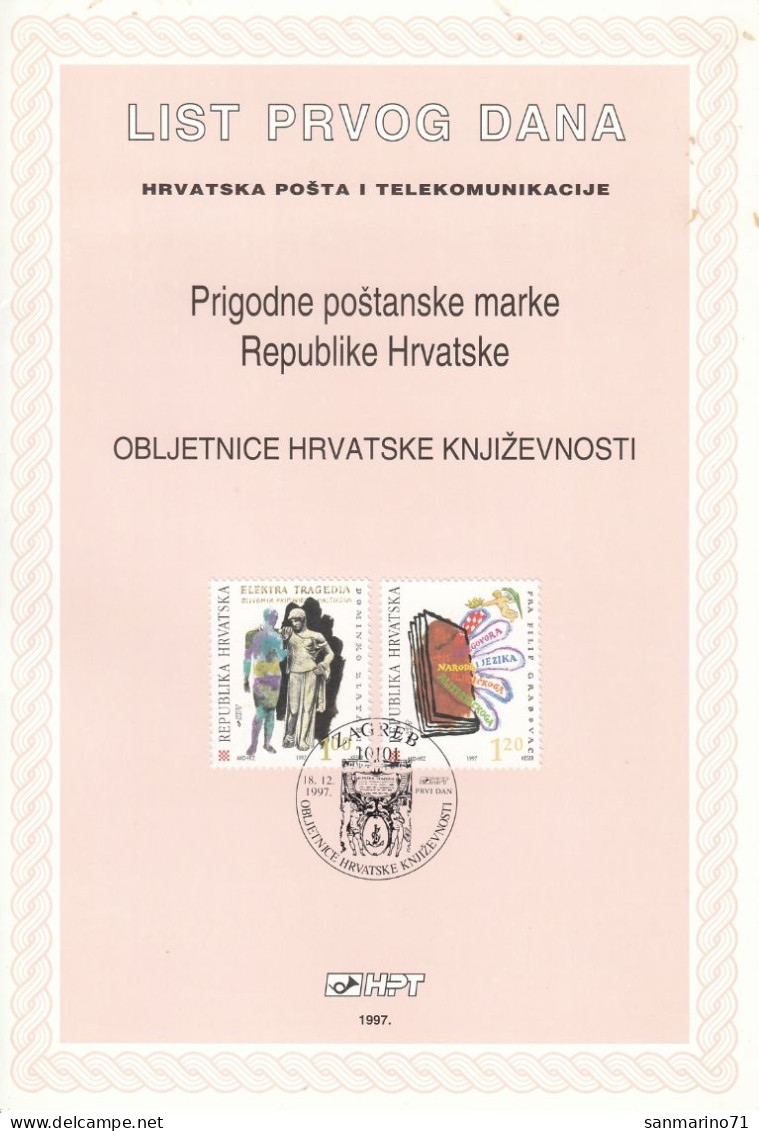 CROATIA First Day Panes 443-444 - Croatie