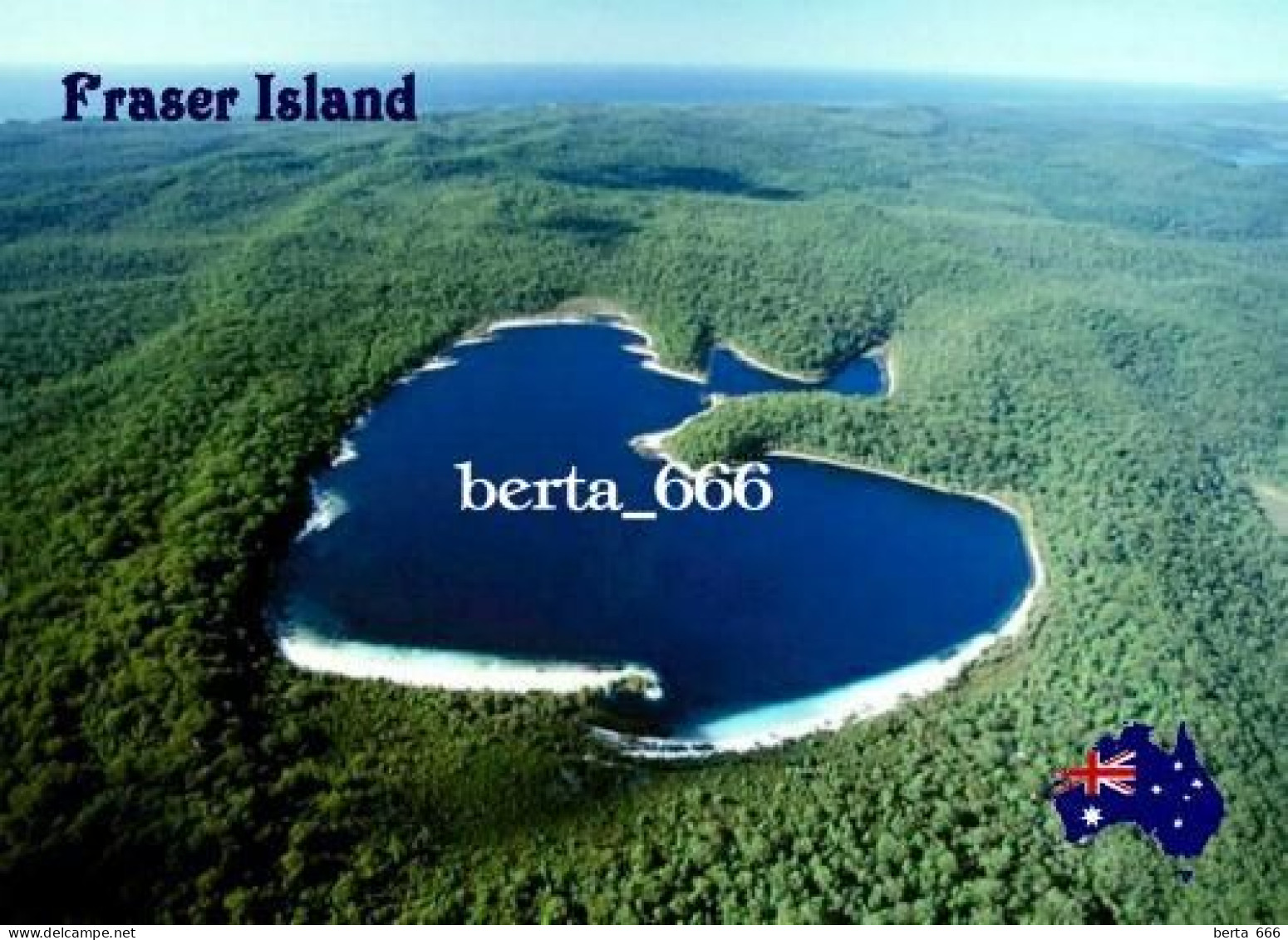 Australia Fraser Island Lake Mckenzie UNESCO New Postcard - Sonstige & Ohne Zuordnung