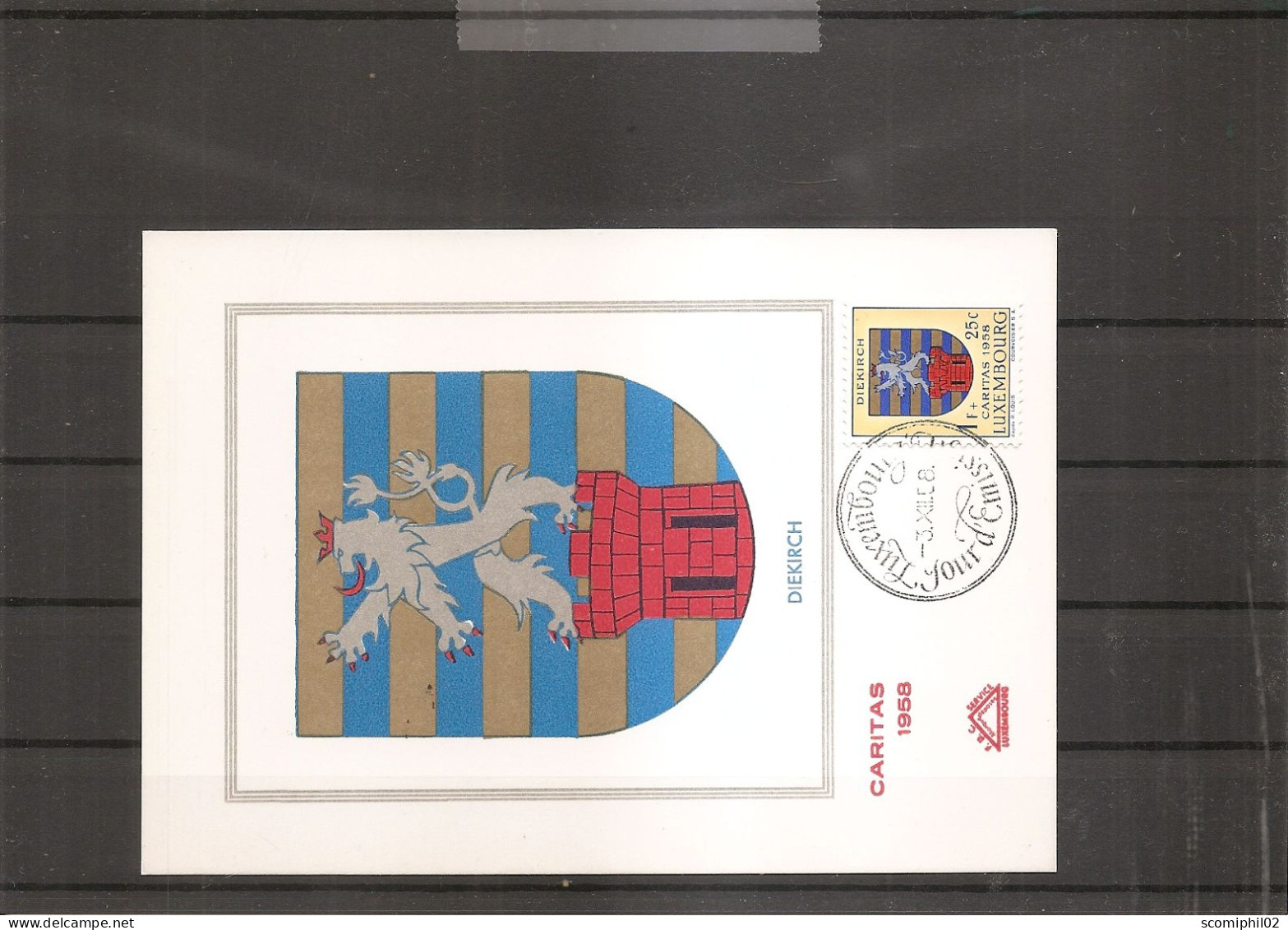Monaco - Armoiries - Diekirch ( CM De 1958 à Voir) - Maximumkarten