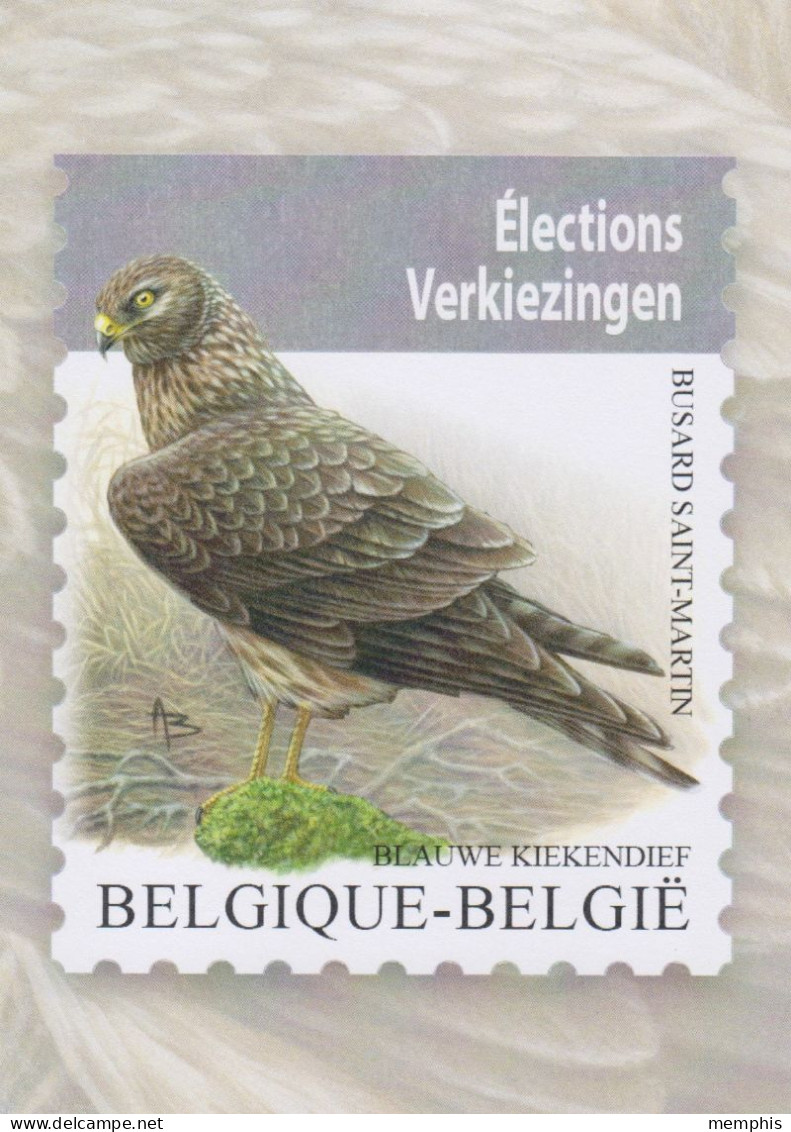 Blanco Maximumkaart Bpost "Blauwe Kiekendief" - 1985-.. Oiseaux (Buzin)