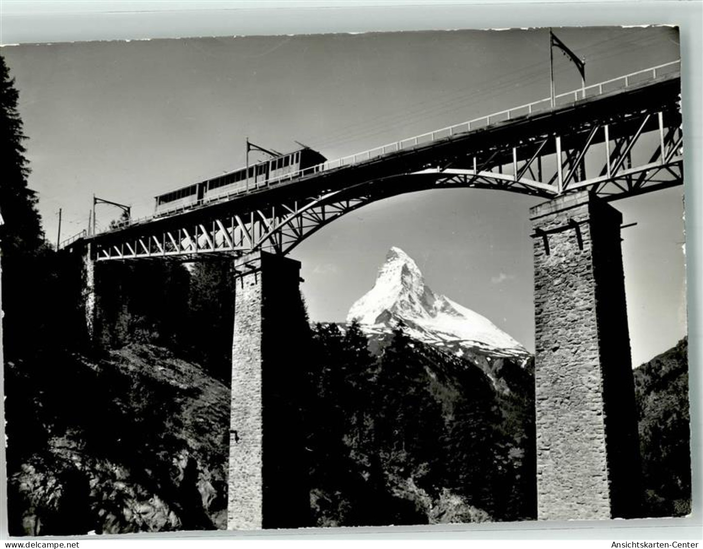 39874702 - Viadukt Findelnbruecke  Gornergratbahn - Seilbahnen