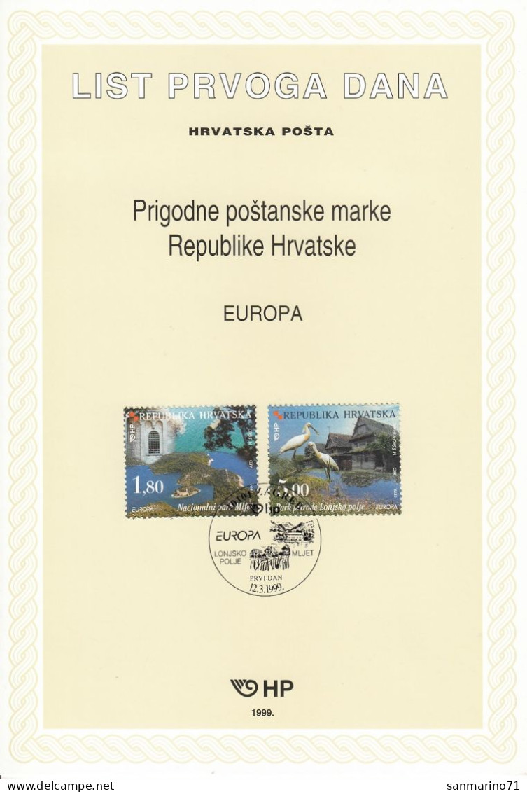 CROATIA First Day Panes 498-499 - Croatia