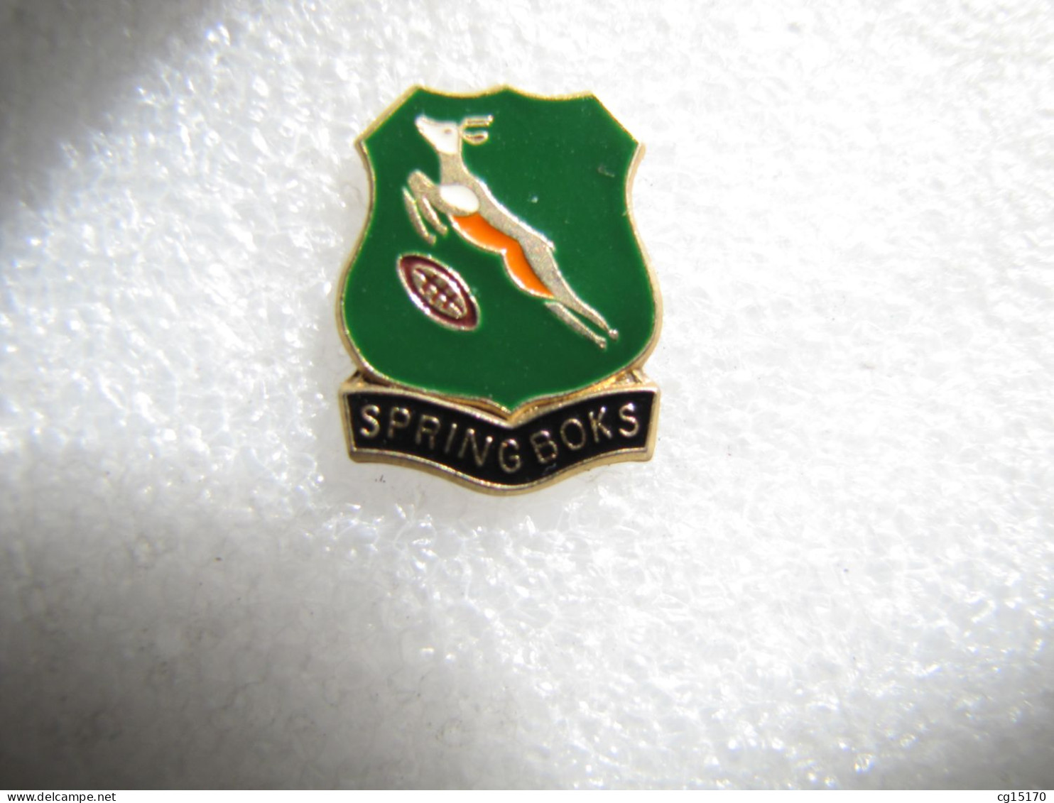 PIN'S   RUGBY   SPRINGBOKS  AFRIQUE DU SUD      Email Grand Feu - Rugby