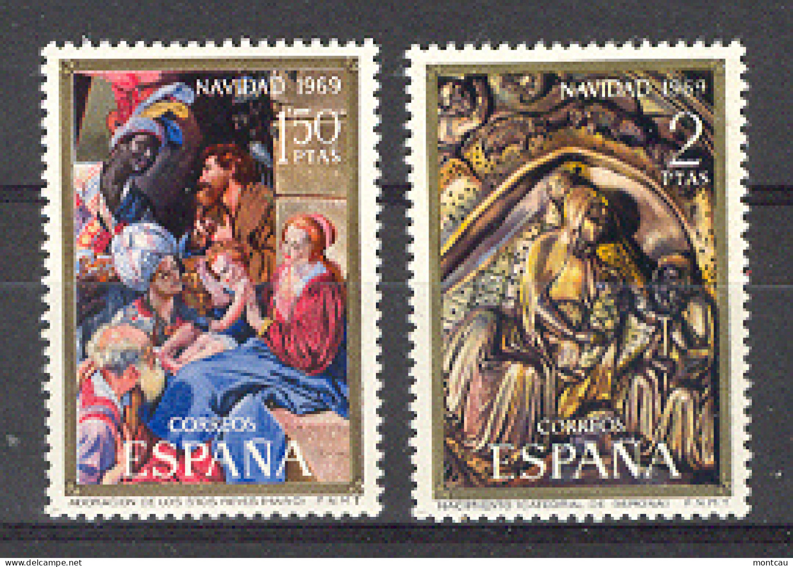 Spain 1969 - Navidad Ed 1944-45 (**) - Christmas