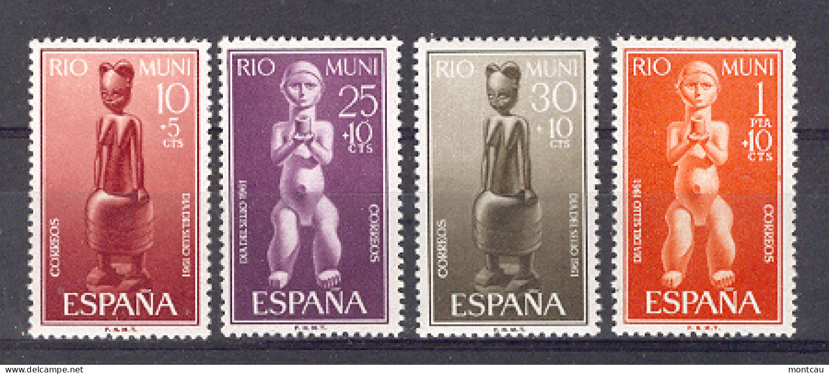 Rio Muni 1961 - Dia Del Sello Ed 25-28 (**) - Tag Der Briefmarke