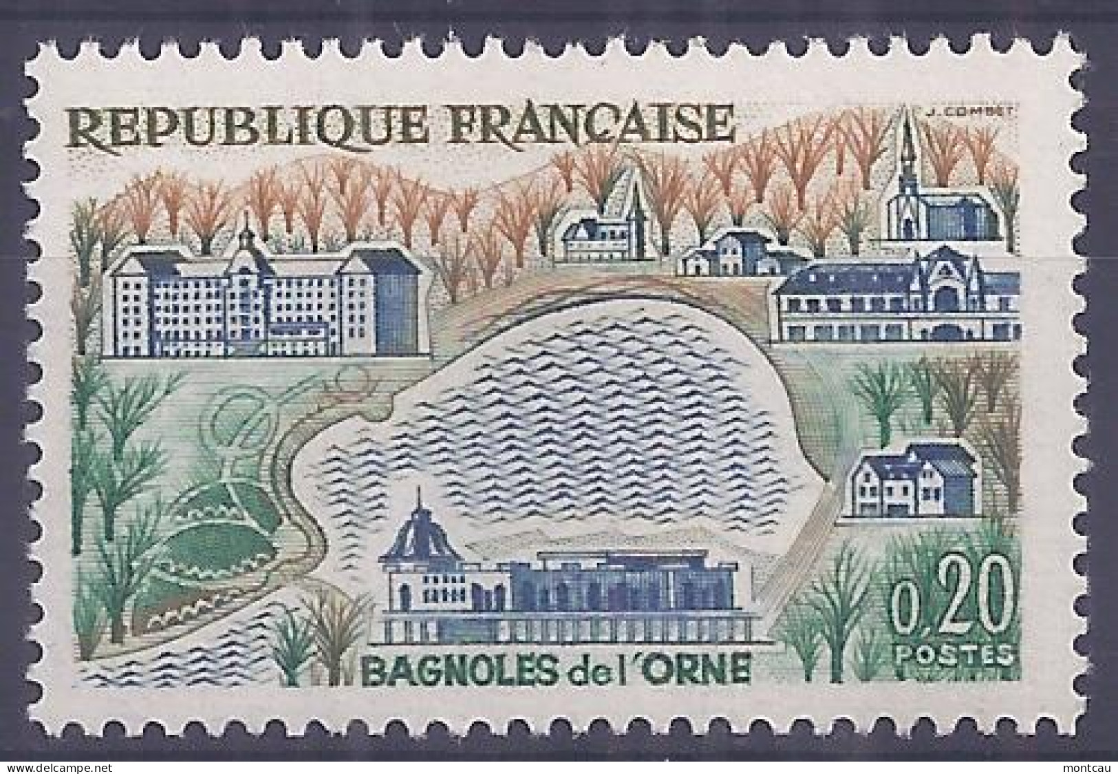 Francia 1961. YT = 1293 -  (*). Bagnoles De L'Orne - Ongebruikt