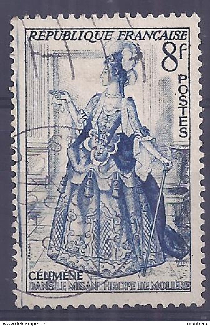 Francia 1953. YT = 956 - Usado (o). Teatro Francés - Used Stamps