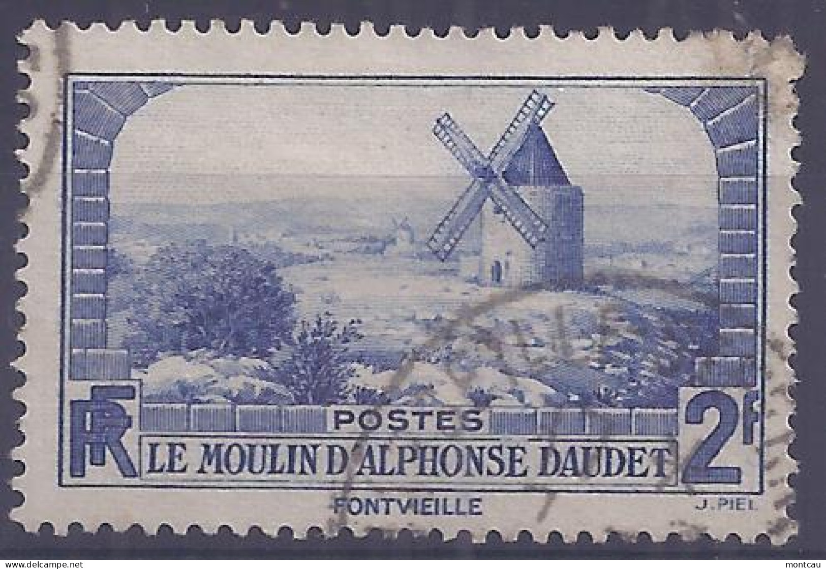 Francia 1936. YT = 311 - Usado (o). Molino De Alfonso Daudet - Usados