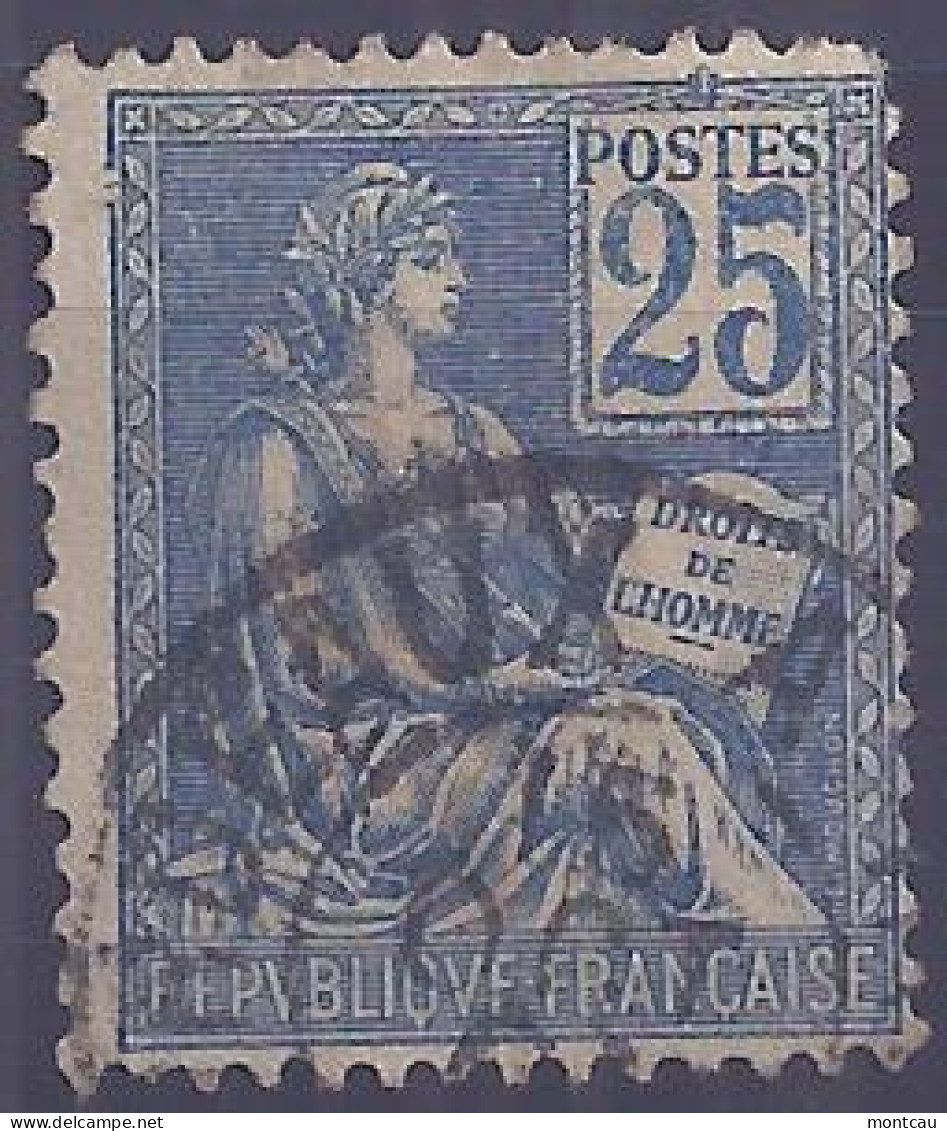 Francia 1900. YT = 114 - Usado (o). Tipo Mouchon 25 C - Oblitérés