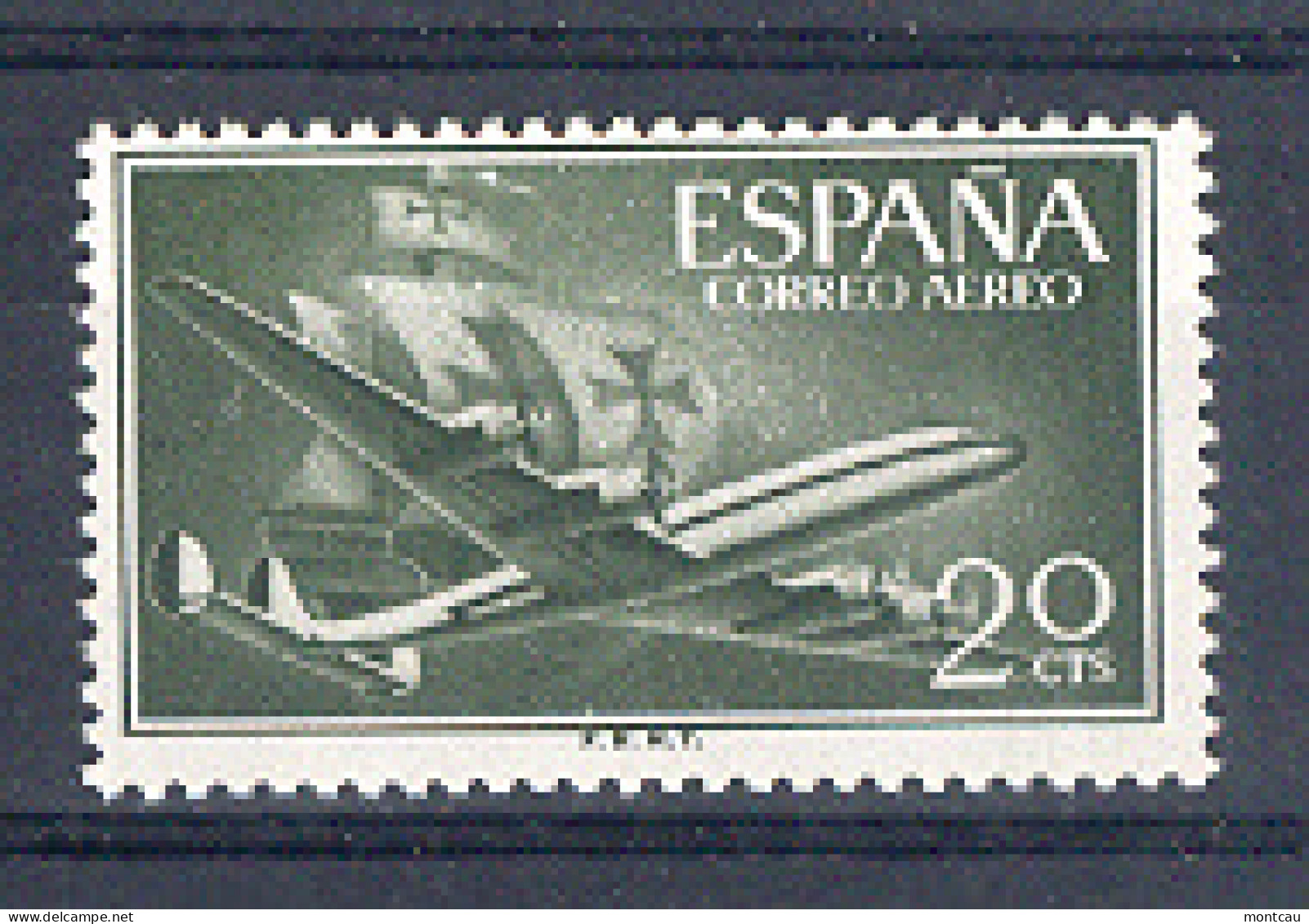 Spain 1955-6. Avion Y Carabela 20 Cts Ed 1169 (**) - Ongebruikt