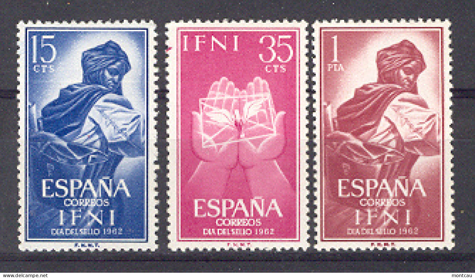 Ifni 1962 - Dia Del Sello Ed 190-92 (**) - Ifni