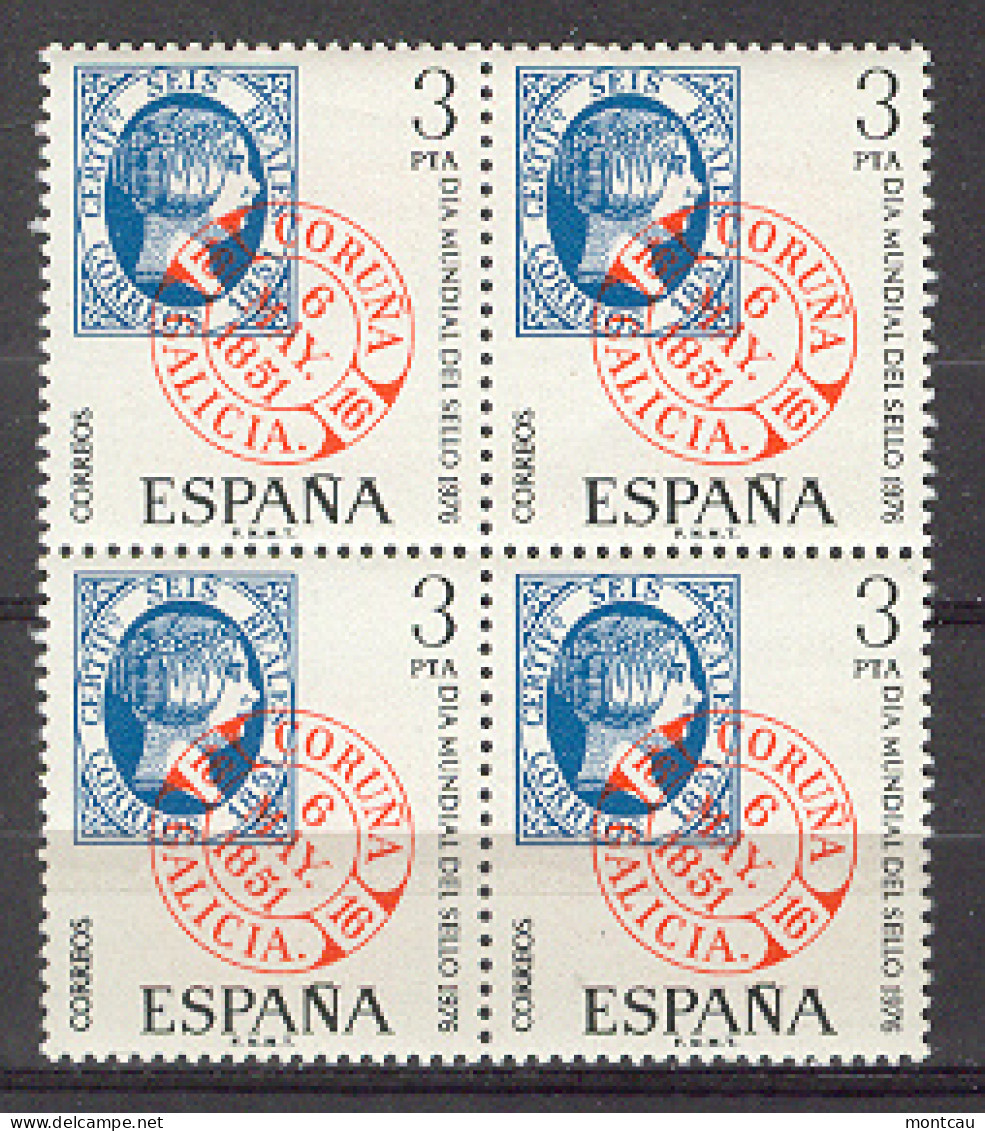 Spain 1976 - Dia Del Sello Ed 2318 Bloque (**) - Día Del Sello