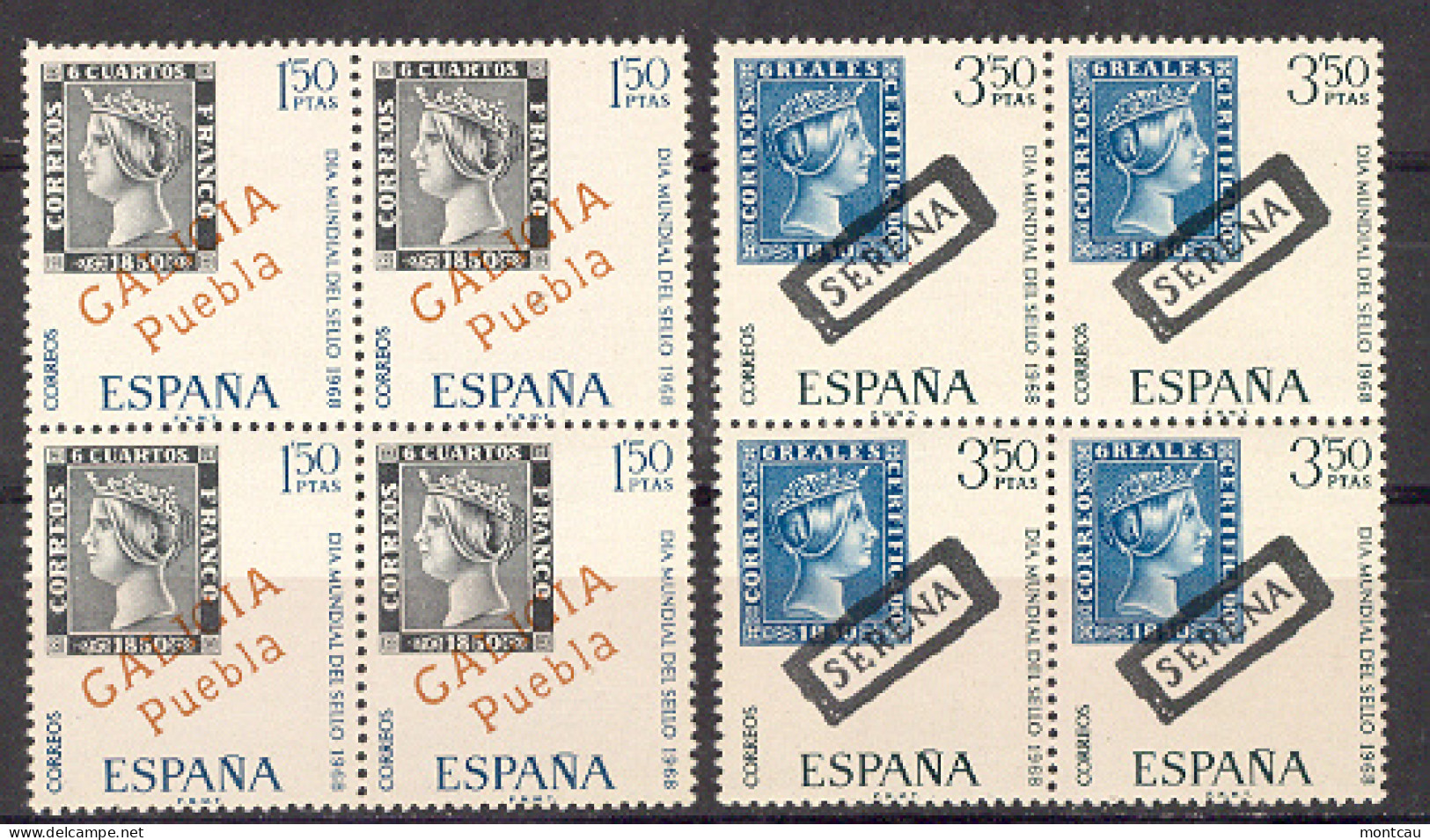 Spain 1968 - Dia Del Sello Ed 1869-70 Bloque (**) - Dag Van De Postzegel