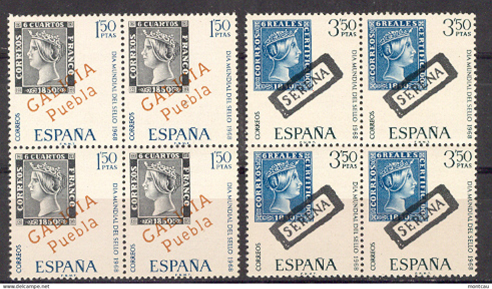 Spain 1968 - Dia Del Sello Ed 1869-70 Bloque (**) - Día Del Sello